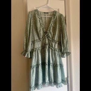 Mini Green Dress